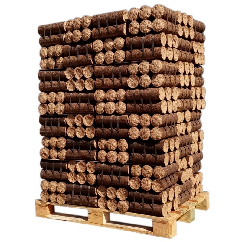 Madeira densificada – madeira dura + madeira macia – palete de 960 kg